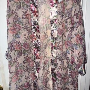 Victoria's Secret Paisley Satin Robe